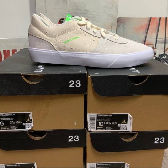 New Air Jordan Series .05 Mens 9, White Green Phantom Sneakers DM1681103 - Picture 6 of 12